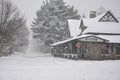 Wenonah train station in winter