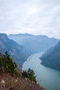 Wenshan County, Chongqing Wenfeng Forest Park overlooking the Yangtze River Three Gorges Wu Gorge