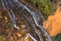 Wentworth Falls waterfall view from above, Blue Mountains, Australia Royalty Free Stock Photo