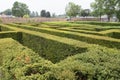 WENTWORTH, UK - June 1, 2018. Maze set within the grounds of Wentworth Woodhouse. Rotherham, South Yorkshire, UK - June 1, 2018