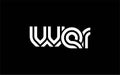 WER Creative Unique Modern Letter Logo Design Royalty Free Stock Photo