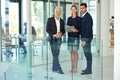 Were bringing the future of the company closer. Full length portrait of a group of young businesspeople standing Royalty Free Stock Photo