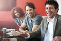 Were a dynamic and diverse team. Portrait of a group of colleagues having a meeting in a boardroom. Royalty Free Stock Photo