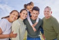 Were always excited about family outings. a multi-generational family spending time together outdoors. Royalty Free Stock Photo