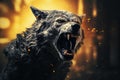 Werewolf halloween background