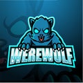 Werewolf mascot esport logo design