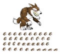 Werewolf Monster Animated Character Sprite Royalty Free Stock Photo