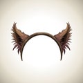 Werewolf or wolf ears, hair band, Halloween costume element.