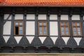 Wernigerode facades in Harz Germany Saxony Royalty Free Stock Photo