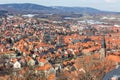 Wernigerode harz germany from above Royalty Free Stock Photo