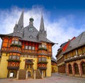 Wernigerode Rathaus Stadt city hall Harz Germany Royalty Free Stock Photo