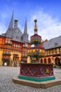 Wernigerode Rathaus Stadt city hall Harz Germany Royalty Free Stock Photo