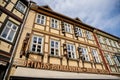 Wernigerode, Saxony-Anhalt, Germany, 29 October 2022: Historic old vintage colored timber frame houses in medieval town, UNESCO