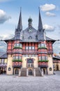 Wernigerode Town Hall on Market square, Germany Royalty Free Stock Photo