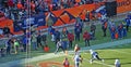 Wes welker catches a touchdown Royalty Free Stock Photo