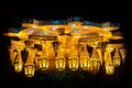 Vesak Lanterns in Buddha Rashmi Vesak Zone Royalty Free Stock Photo