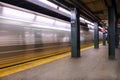 West 4 Subway Station with Subway Royalty Free Stock Photo