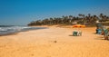 West Africa Gambia - Paradise beach with golden Royalty Free Stock Photo