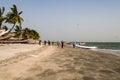 West africa gambia - view of the beach Royalty Free Stock Photo
