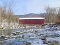 West Arlington Covered Bridge located in scenic Vermont Royalty Free Stock Photo