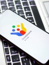 West Bangal, India - August 21, 2021 : Google Crowdsource logo on phone screen stock image. Royalty Free Stock Photo
