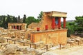 West Bastion of The Palace of Knossos on Crete, Greece