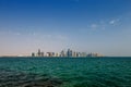 The West Bay City skyline of Doha, Qatar Royalty Free Stock Photo