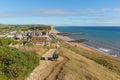 West Bay Dorset uk Jurassic coast view Royalty Free Stock Photo