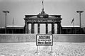 West-Berlin, 1980, Brandreburg Royalty Free Stock Photo
