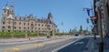 The West Block on Parliament Hill, temporary home of the Canadian House of Commons, Ottawa, Ontario, Canada Royalty Free Stock Photo