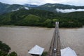 West bridge - Puente de Occidente Santafe de Antioquia Royalty Free Stock Photo