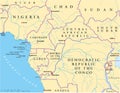 West Central Africa Political Map