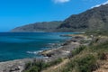 The West coast along Makua, Oahu, Hawaii Royalty Free Stock Photo