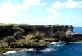 West coast cliff face, BridgeTown Barbados Royalty Free Stock Photo