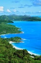 West coast of the Island Mahe, Republic of Seychelles, Africa Royalty Free Stock Photo