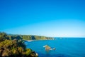 West coast rocky beach, Cape Foulwind, Westport, New Zealand