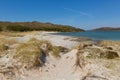 West coast Scotland UK at Morar beautiful coastal Scottish tourist destination located south of Mallaig Royalty Free Stock Photo