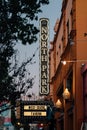 West Coast Tavern sign, in North Park, San Diego, California Royalty Free Stock Photo