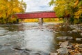 West Cornwall Covered Bridge, Connecticut Royalty Free Stock Photo