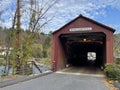 West Cornwall Covered Bridge in Connecticut Royalty Free Stock Photo