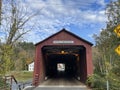 West Cornwall Covered Bridge in Connecticut Royalty Free Stock Photo