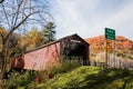 West Cornwall Covered Bridge Royalty Free Stock Photo