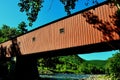 West Cornwall, CT: 1864 Covered Bridge Royalty Free Stock Photo