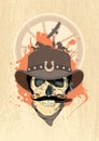 West design with cowboy skull.