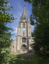The west door and tower of St Mary\'s Church Shipton Under Wychwood Royalty Free Stock Photo