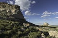 West and East Pawnee Butte in North Eastern Colorado Royalty Free Stock Photo