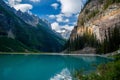 West end of lake louise, banff national park