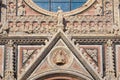 West Facade of the Duomo - Siena Royalty Free Stock Photo