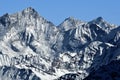 West face of Weisshorn and Obergabelhorn Royalty Free Stock Photo