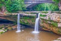 West Falls of the Black River in Cascade Park.Eliria.Ohio.USA Royalty Free Stock Photo